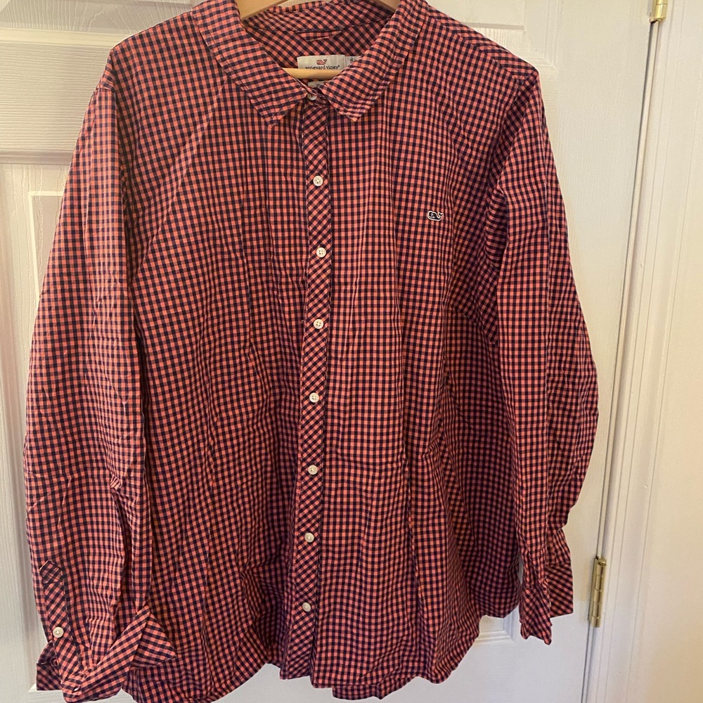 Vineyard Vines Blue & Pink button down